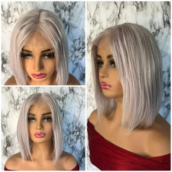 Elegant Silver Blonde Wig